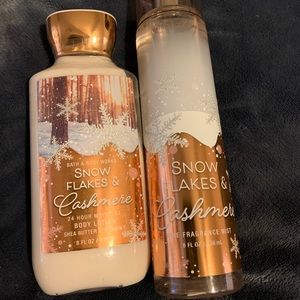 Snow flakes and cashmere bath and Bodyworks